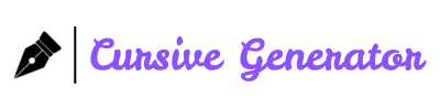 Cursive Generator Logo