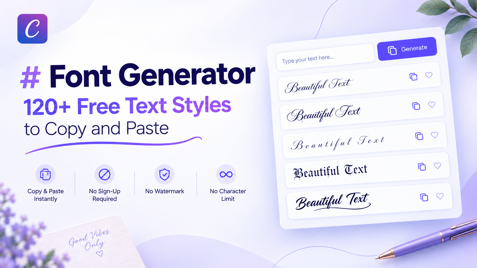 Font Generator: 120+ Free Text Styles to Copy and Paste