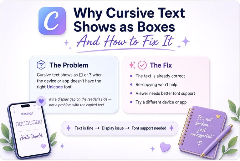 Cursive Font