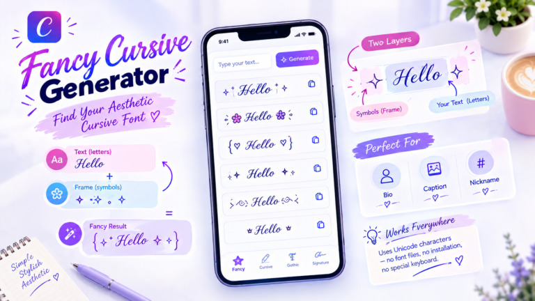 fancy cursive generator